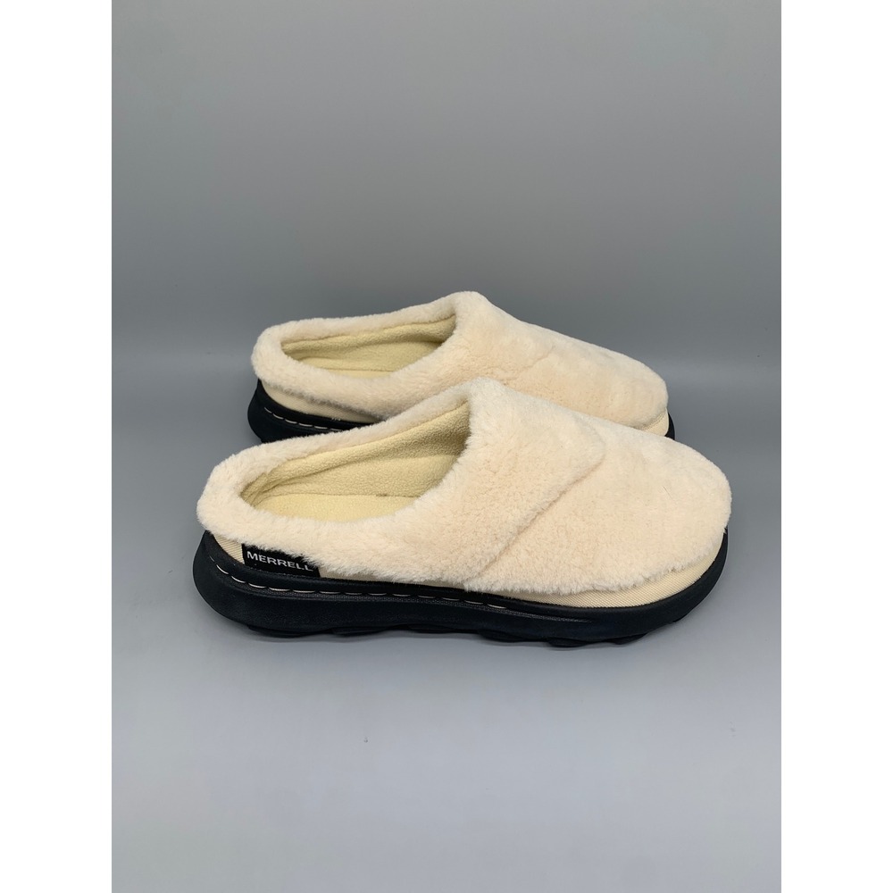 Merrell Hut Moc 2 Packable Fleece Cream Slippers‎ J5007570 Women's Sz 6